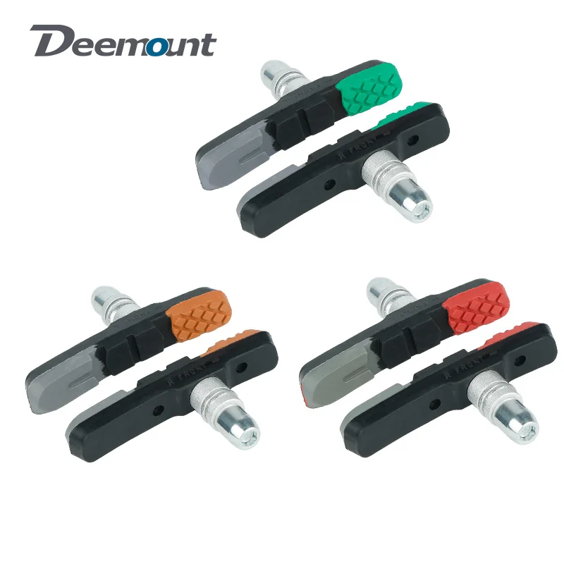 

Deemount Triple Color V-Brake Pads MTB Mountain Bicycle Linear Pull V Clamp 70mm Blocks High Stopping Power All Weather Use