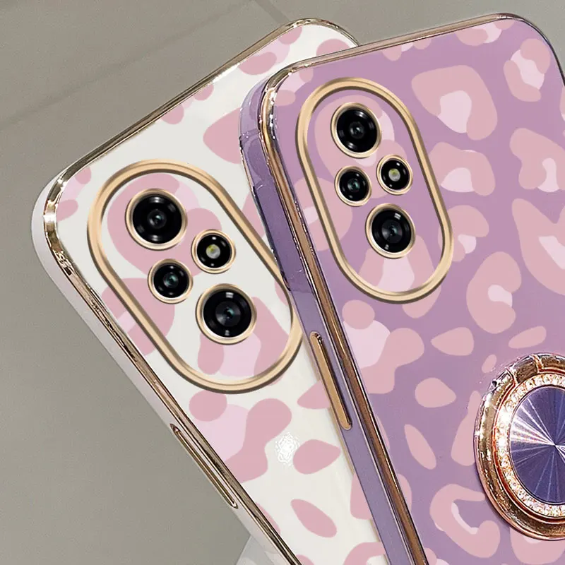 الماس حزام الحبل ليوبارد طباعة حامل هاتف حافظة لهاتف هواوي الشرف 9X برو 60 70 80 90 100 200 300 برو الترا Y9s