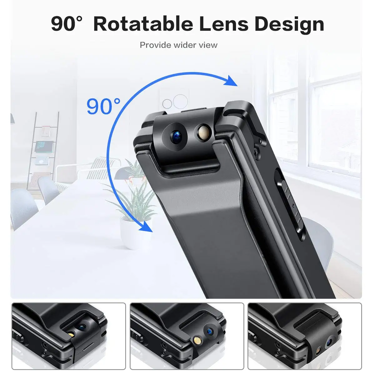 Vandlion magnetyczna cyfrowa Mini kamera HD latarka Micro Cam kamera internetowa z funkcją wykrywania ruchu nagrywania w pętlę kamery