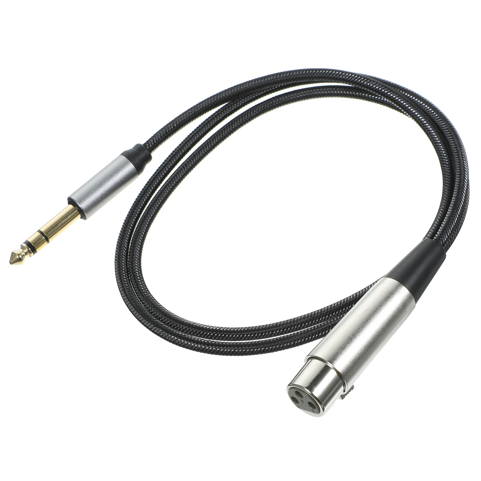 

Microphone Audio Adapter Transform Cable Durable Nylon Tinned Copper Easy Plug High Fidelity Audio Converter Cable for Equipment