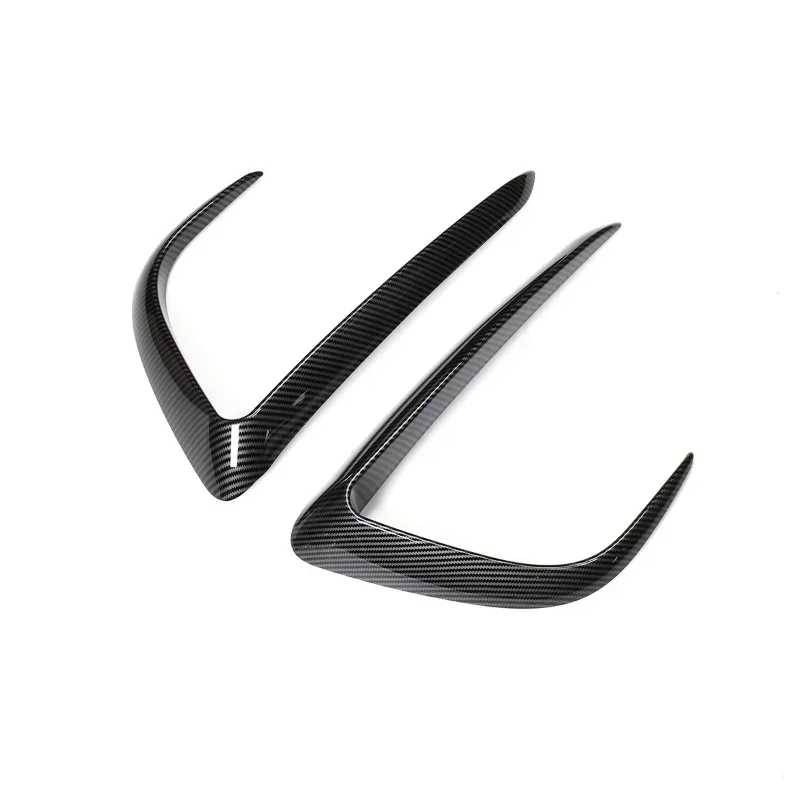 For Tesla Model 3 Y Front Bumper Cover Wind Knife Fog Lamp Sticker Eyebrow Spoiler Blade Trim ABS Car Modification 2017-2023