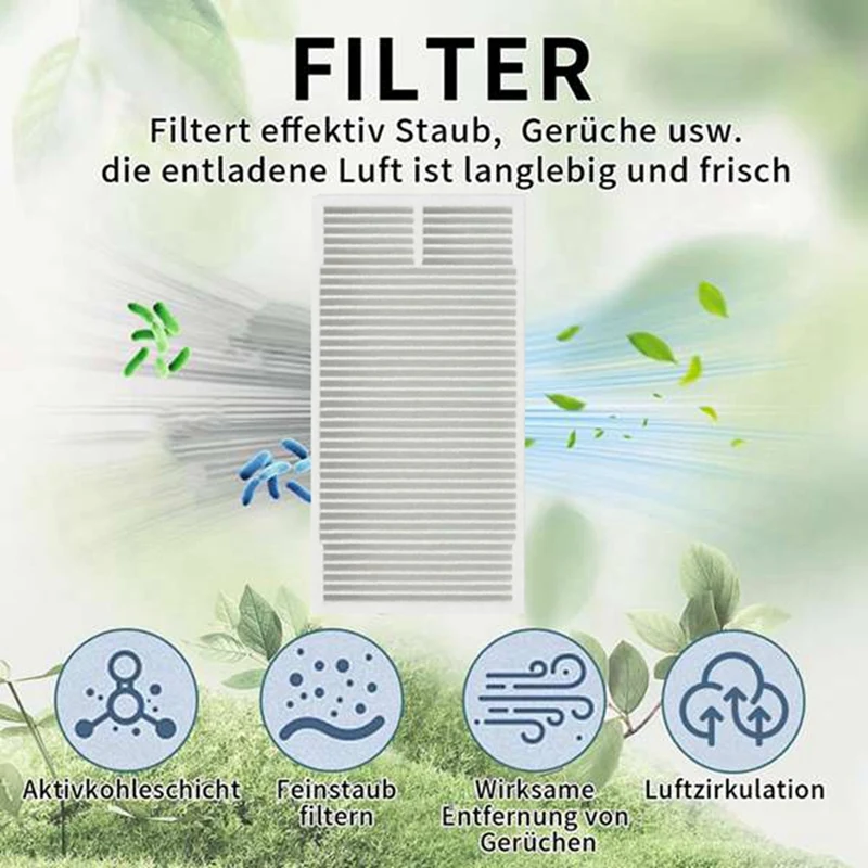 10 peças filtro para midea m9/eureka nere10s e10s/obode a8 peças de reposição acessórios filtro hepa-A19G