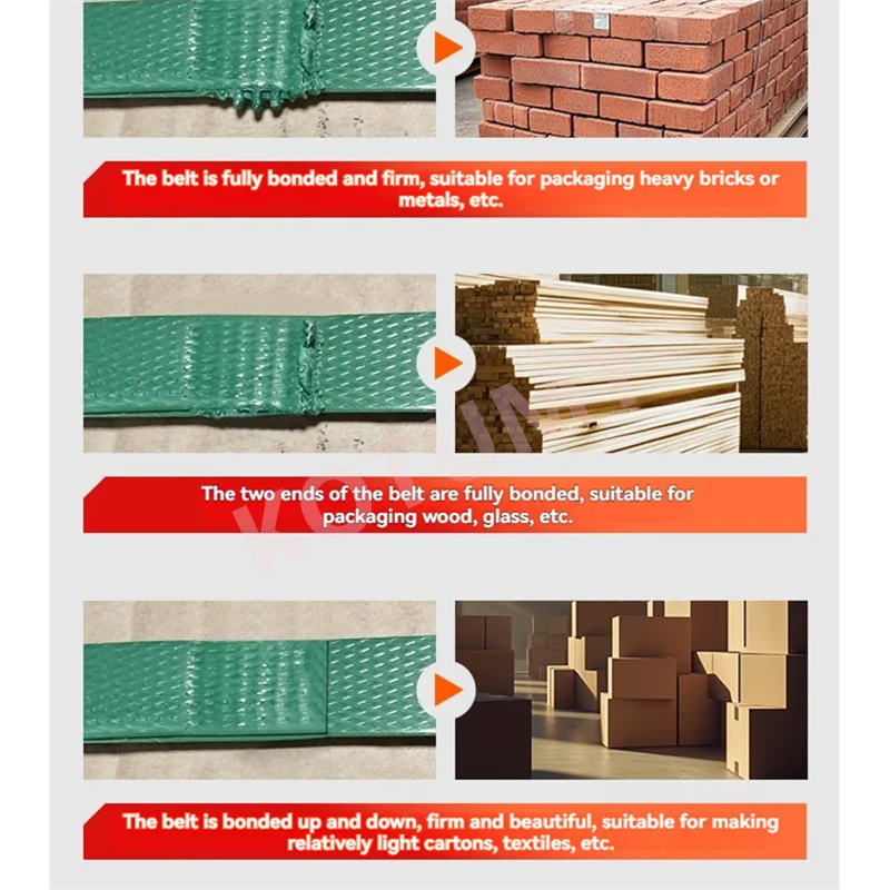 New Electric Strapping Machine for 10-12mm PET/PP Strap Portable Automatic Packaging Tool Hot Melting Baler Digital Display