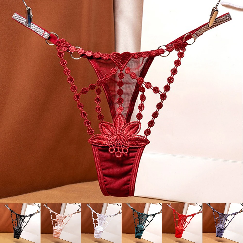 Ropa interior diaria de cintura baja, ropa interior en forma de T, 1 talla seductora, adecuada para todas las estaciones, nuevo patrón Floral