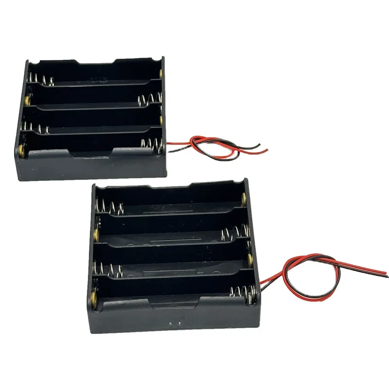 2pcs*18650 Battery Holder 3.7V Connector Storage Case Box with ON/OFF Switch with Cable 1/2/5/10Pcs