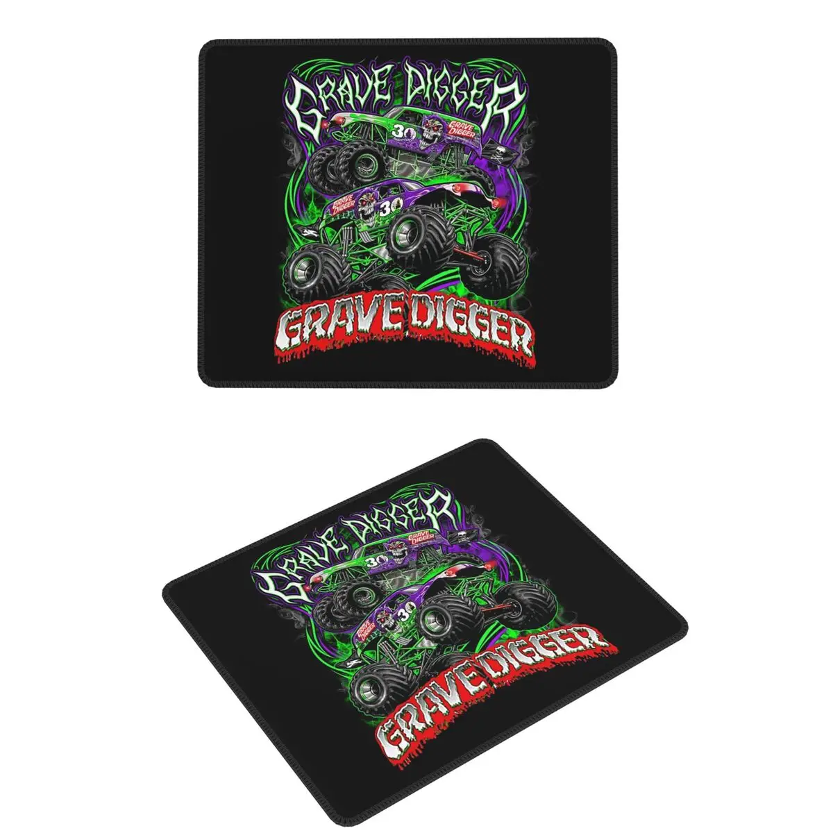 

Monster Jam Grave Digger Monster Truck Art Fans Mouse Pad Computer Keyboard Mouse Mat Gaming PC Laptop Desk Mat Table Mats