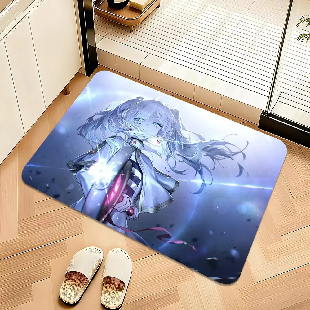 Anime Frieren Floor Mat Welcome Mat Entrance Doormat Balcony Bathroom Floor Mats Non-slip Rug Bedroom Carpet