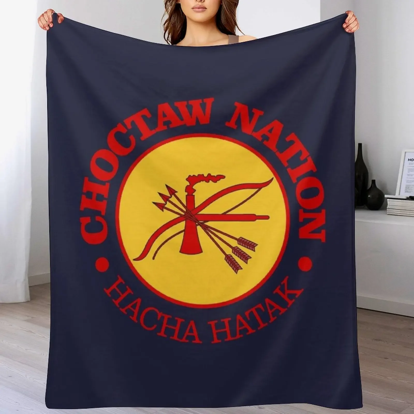 Choctaw Nation (NA) Throw Blanket Luxurious Soft Blanket Holiday Gift for Family