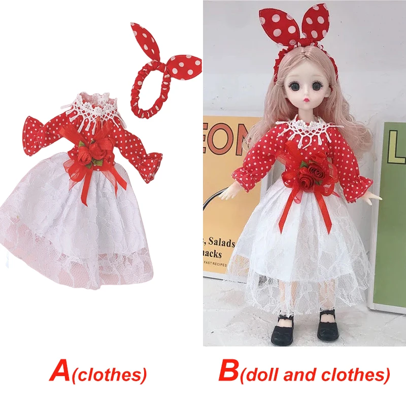 Modische Mädchen 30cm Puppe 1/6 bjd Puppe komplettes Set oder Kleidung Set Kinder-und Mädchens pielzeug Geschenk