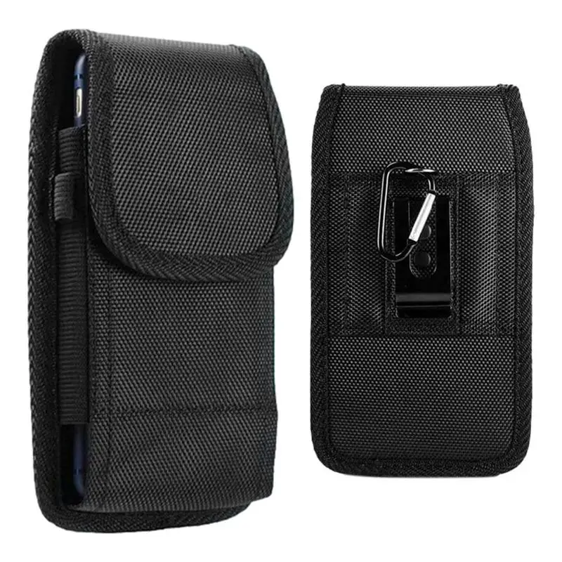 Phone Holster For Men Belt Utility Nylon Mobile Phone Holder Phone Accessories Bags For Sports For Running Cycling Camping