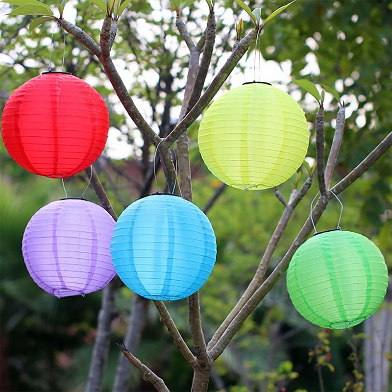 12 Inch 30cm Waterproof Lantern Solar Fairy Light Outdoor Solar Power Lantern Lamp for Wedding Home Garden Decoration