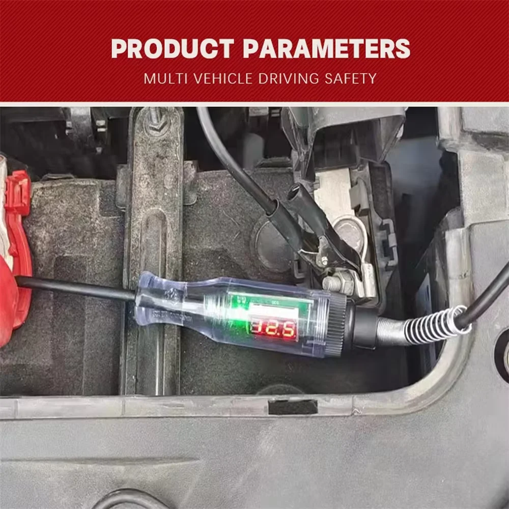 1 قطعة 6 فولت 12 فولت 24 فولت 48 فولت 90 فولت سيارة شاشة ديجيتال اقلام الفحص الدائرة اقلام الفحص ضوء لمبة الكهربائية قياس القلم أدوات إصلاح