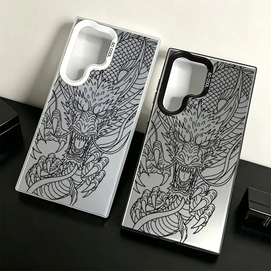 Cool Line Dragon Case for Samsung Galaxy S26 Note 20 Ultra S22 S21 S23 S24 FE S20 Plus S23 Ultra S25 Edge Phone Cover