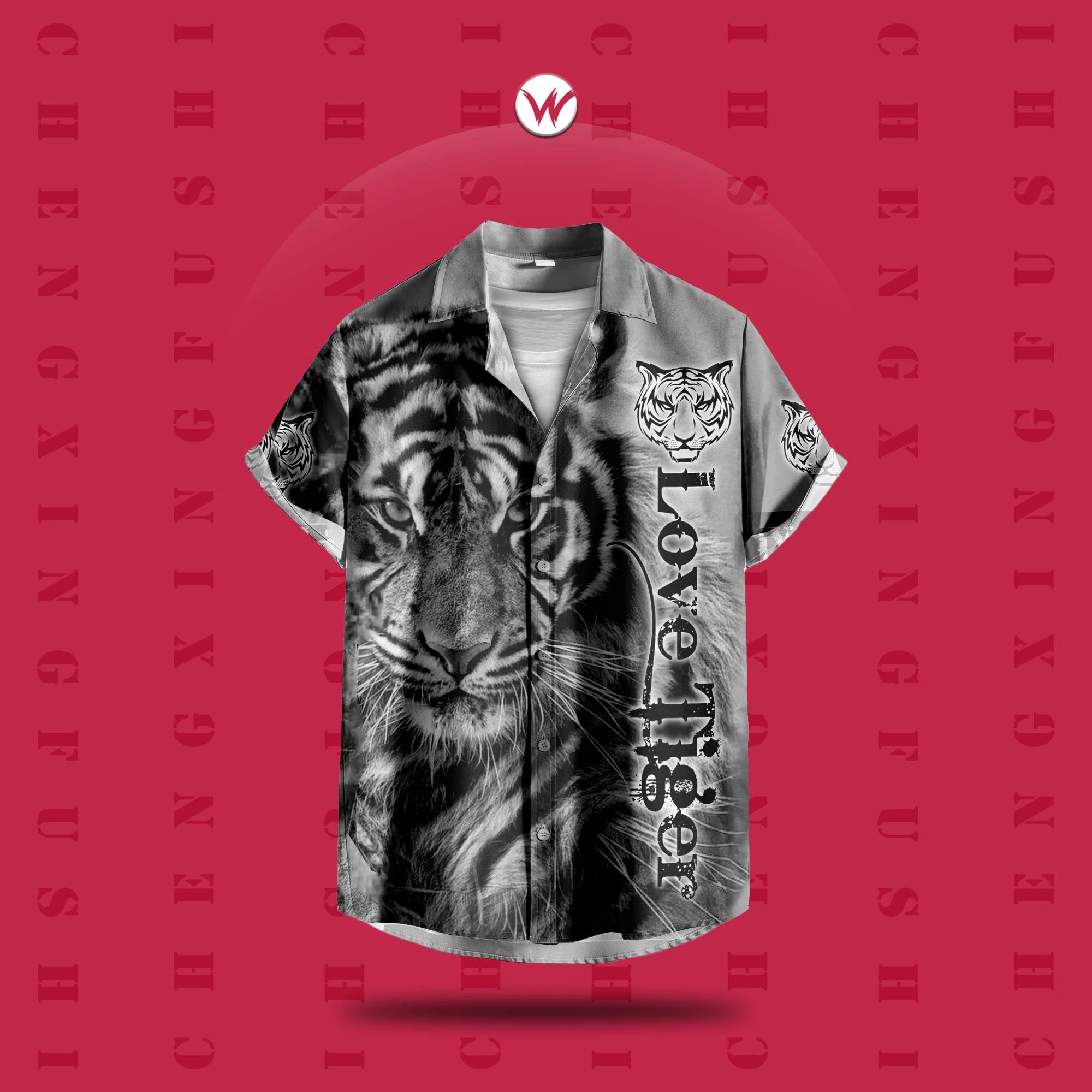 

Новая мужская одежда: летняя уличная повседневная мужская рубашка, модная удобная рубашка в гавайском стиле с 3D принтом животного и тигра.