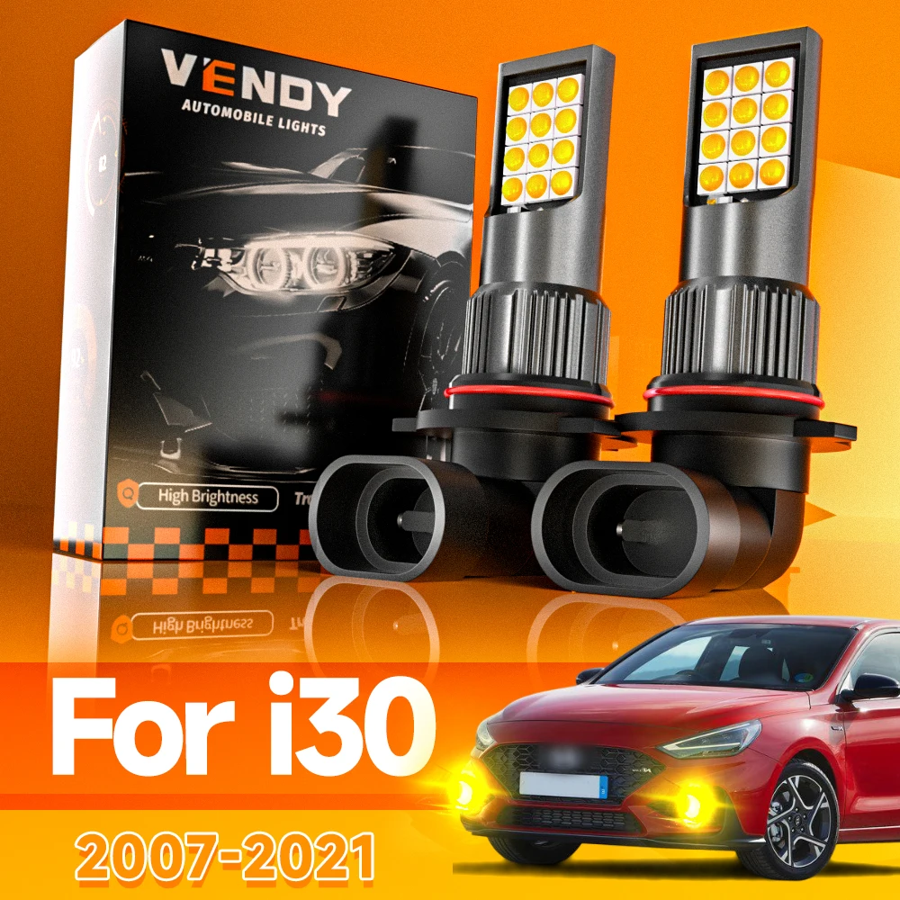 

2 шт. для Hyundai i30 2007-2021 светодиодные противотуманные фары 2008 2009 2010 2011 2012 2013 2014 2015 2016 2017 2018 2019 аксессуары Canbus