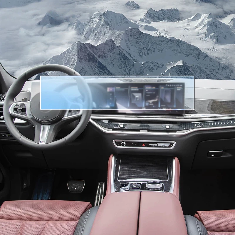 

Для BMW G06 X6 2023-2025: Защитная пленка из ТПУ для матового ЖК-экрана навигационной консоли автомобиля, антицарапийные наклейки PPF