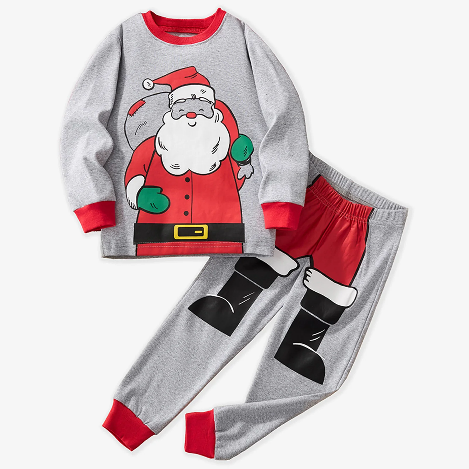 

Kids Clothes Childrens Long Sleeved Trousers Christmas Suit Air Conditioned Clothing Round Neck Childrens Boys 5t Pants Bundle