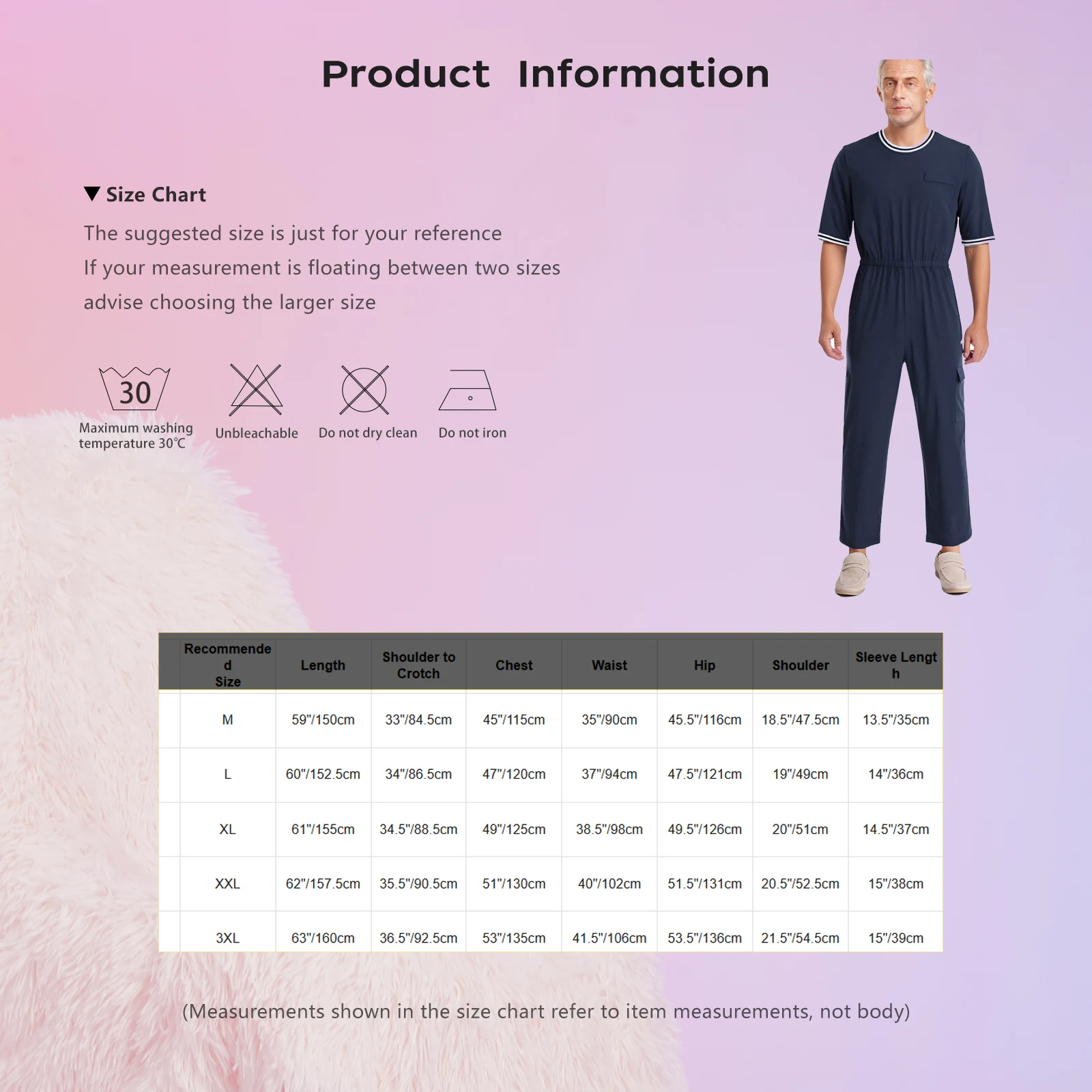 الرجال الزهايمر الملابس التكيف الملابس الداخلية قطعة واحدة السروال القصير الصلبة جولة الرقبة نصف كم مرونة الخصر سستة جيوب بذلة #6