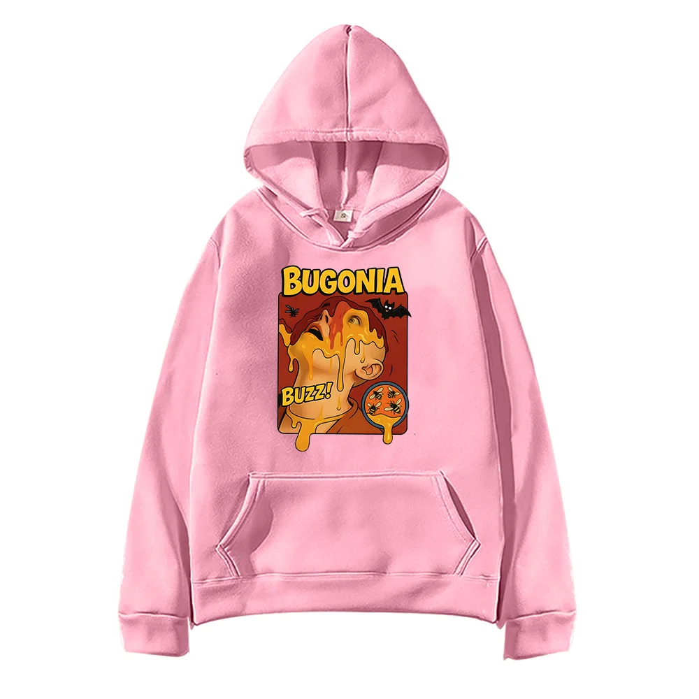 Bugonia فيلم ميرش هوديس النساء الرجال كم طويل ريترو الرعب الفن الجمالية هودي بلوزات مانغا نمط موضة Y2K البلوفرات