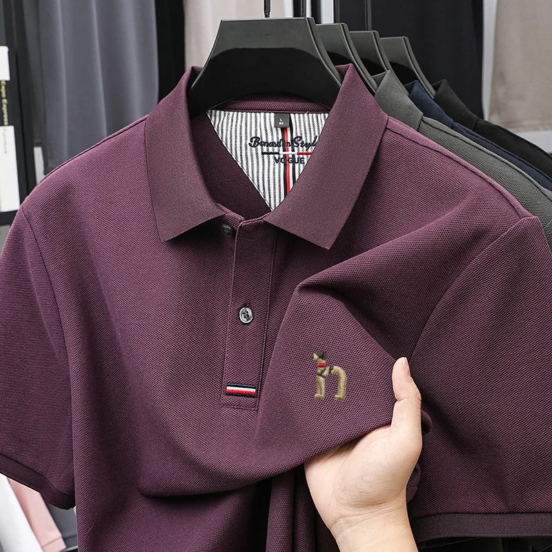 Summer New Product Hot Selling High Quality% Cotton Short sleeved Men's Polo Shirt Fashion Embroidery Golf Business T-shirt image 6