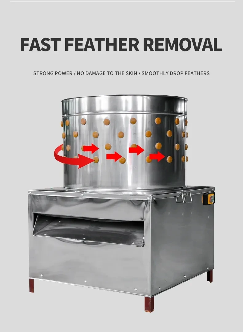 HHD Medium Size SD50 Chicken Feather Plucker Finger Machine Slaughter Equipment