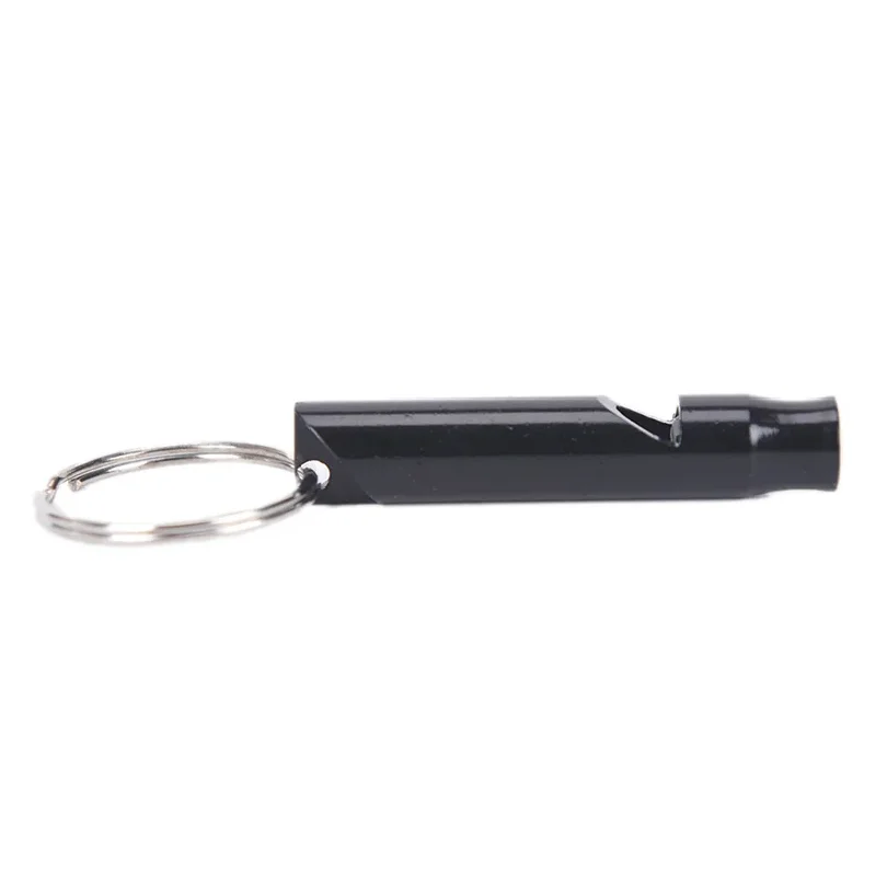 1Pcs Mini size whistles Outdoor Metal Multifunction Whistle Pendant With Keychain Keyring For Outdoor Survival Emergency