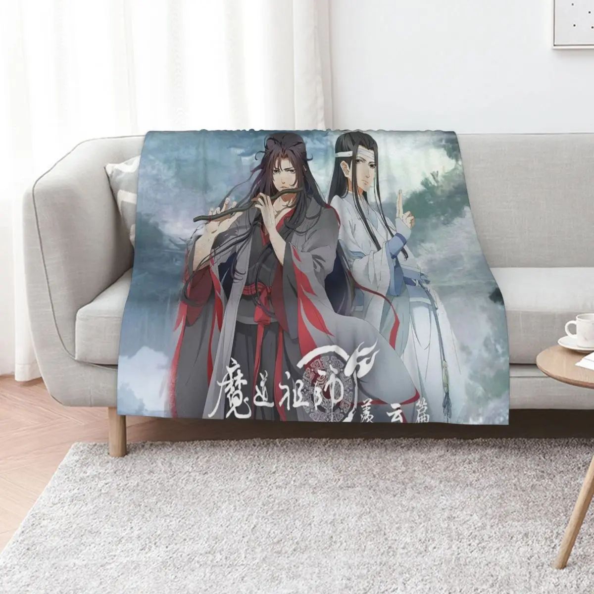 

Lan Wangji and Wei Ying - Mo Dao zu shi - Grandmaster of Demonic Cultivation - The Founder of Diabolism Throw Blanket