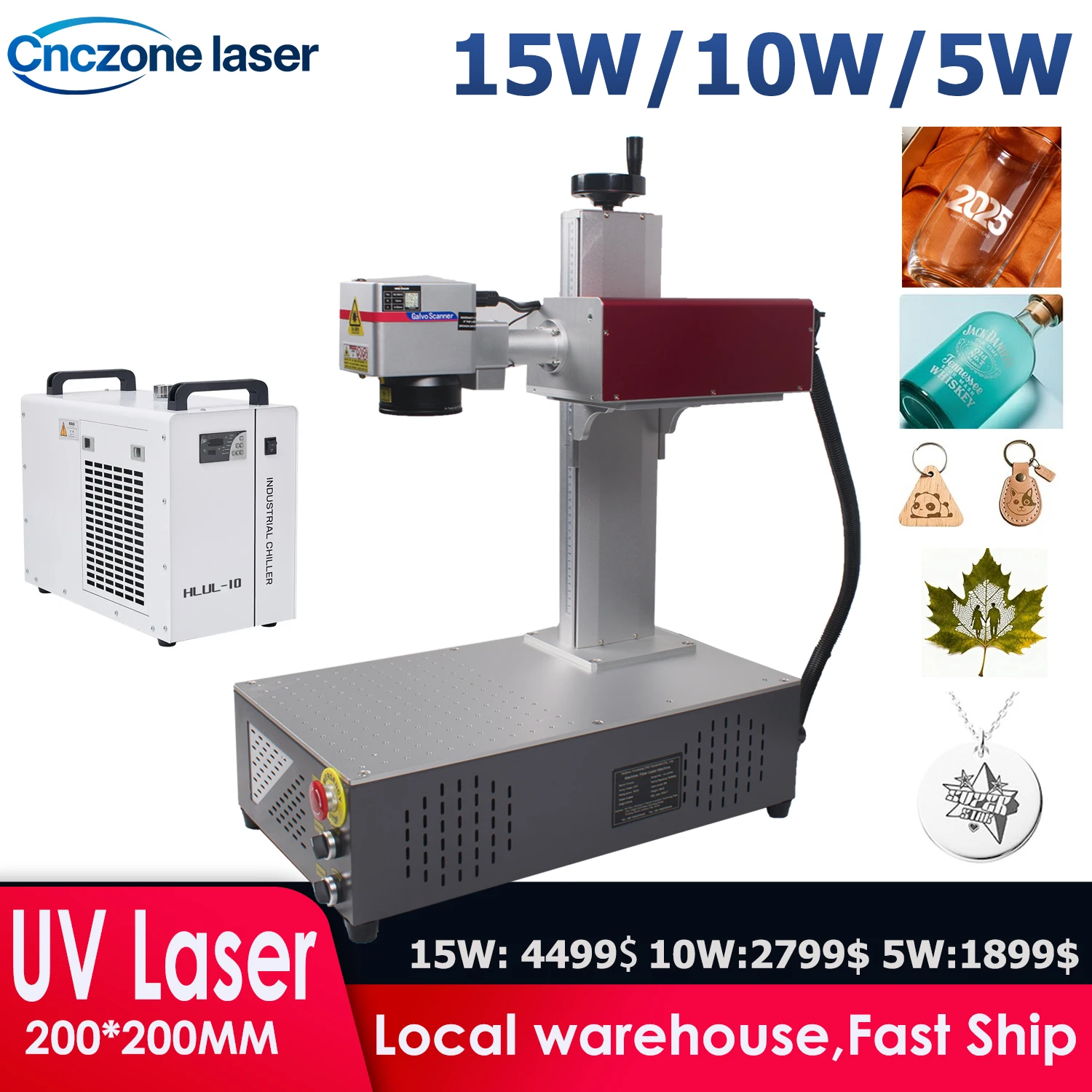 

Лазерный маркировочный станок УФ 15 Вт, 355 нм, 5 Вт/10 Вт/15 Вт, для неметаллических материалов: стекла, дерева, ПВХ, нержавеющей стали, пластика, кожи