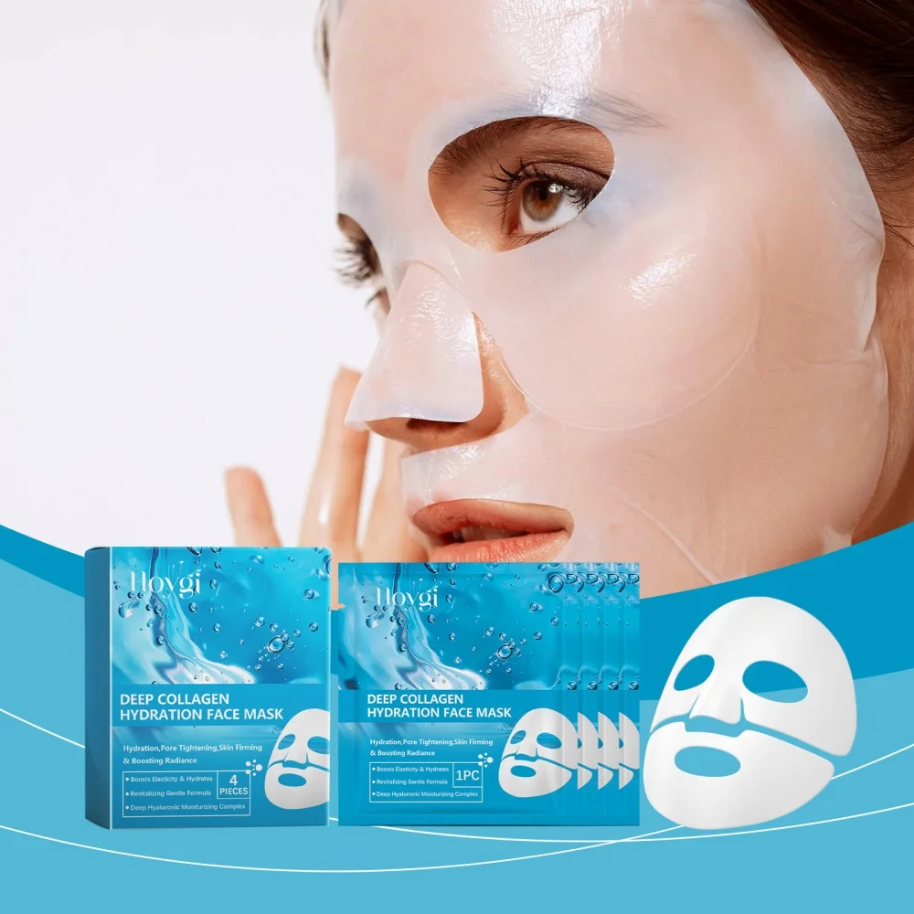 

Deep collagen moisturizing facial mask Deep moisturizing and mild soothing facial mask for female skin care