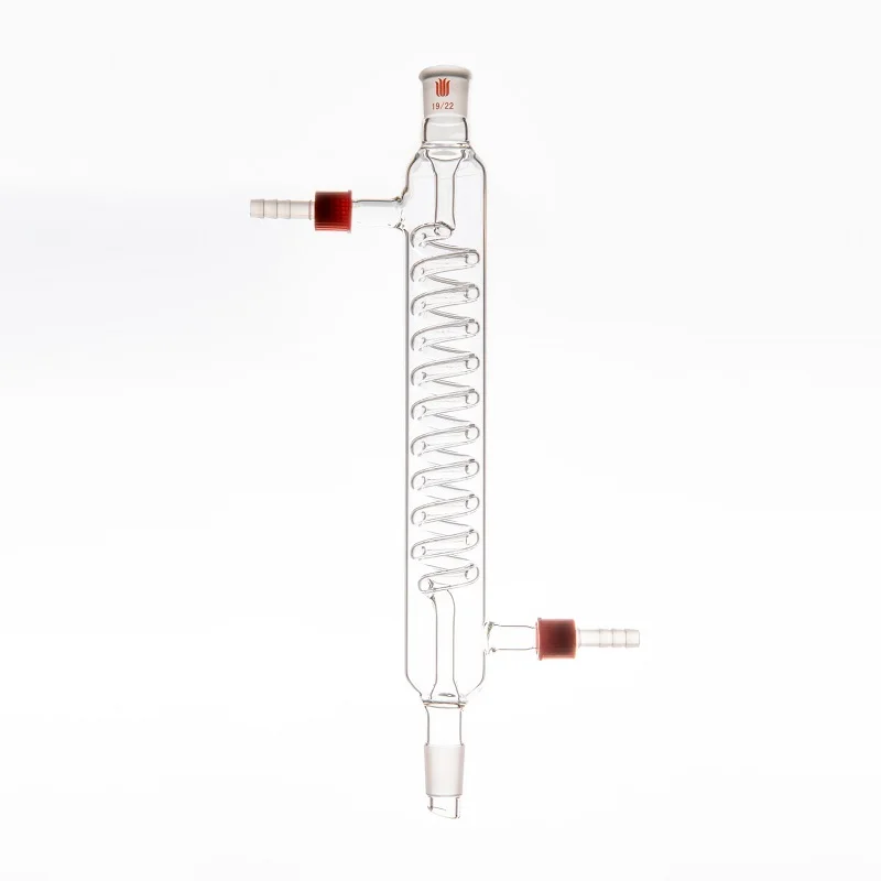 SYNTHWARE Grignard snake condenser, GRAHAM, φ 8mm / φ 10mm detachable small nozzle, Borosilicate glass, C54