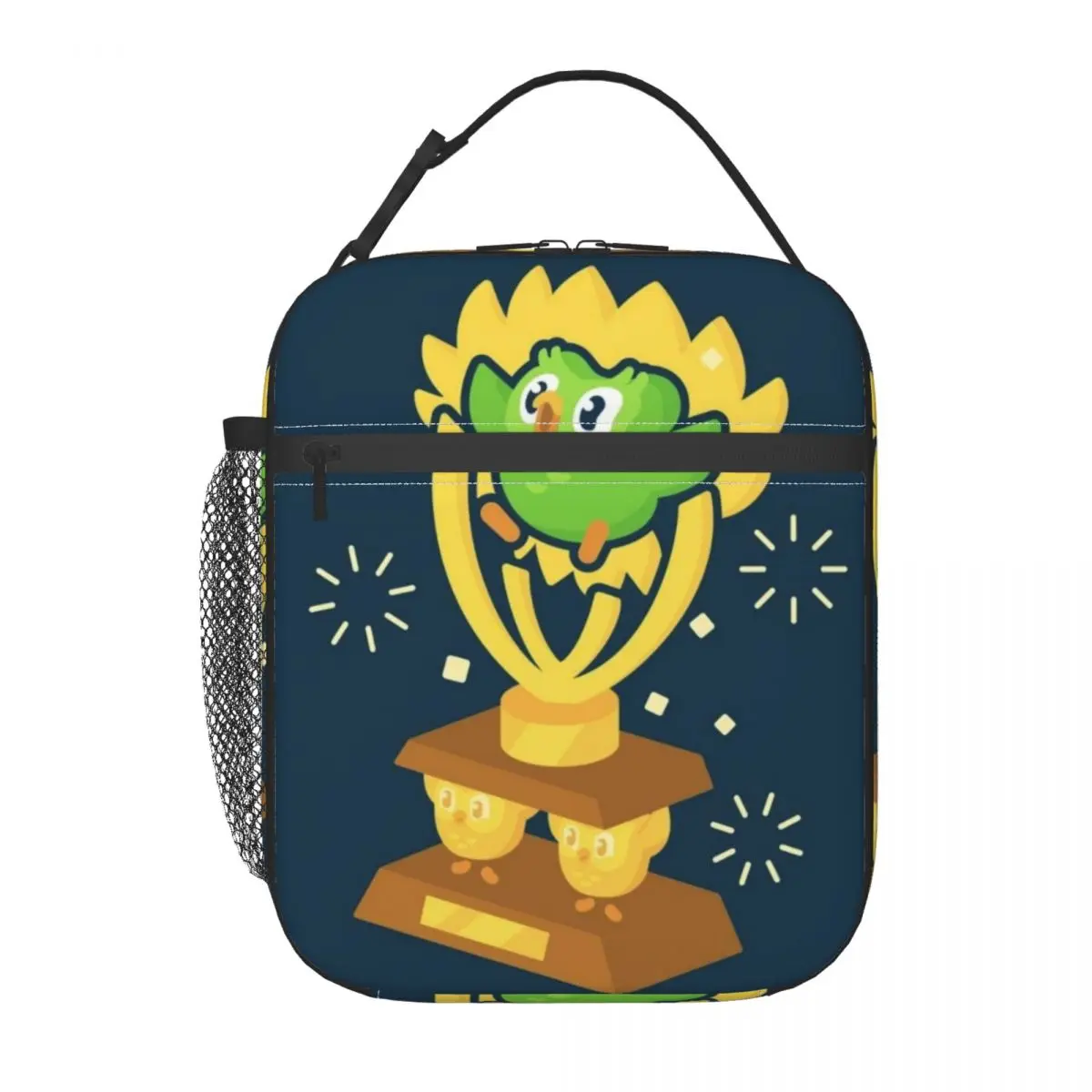 مخصص D-Duolingos فوز الحرارية معزول أكياس الغداء البومة الثنائي المحمولة بينتو صندوق للأطفال مدرسة الأطفال تخزين الغذاء حمل الحقائب #1