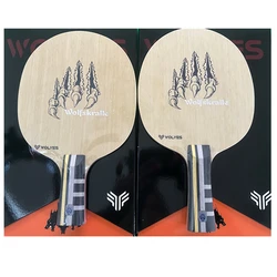 Stuor-raquetas de tenis de mesa Wolfskralle Lymba, 7 capas, madera pura, Ping Pong profesional, ataque rápido y bucle Drive