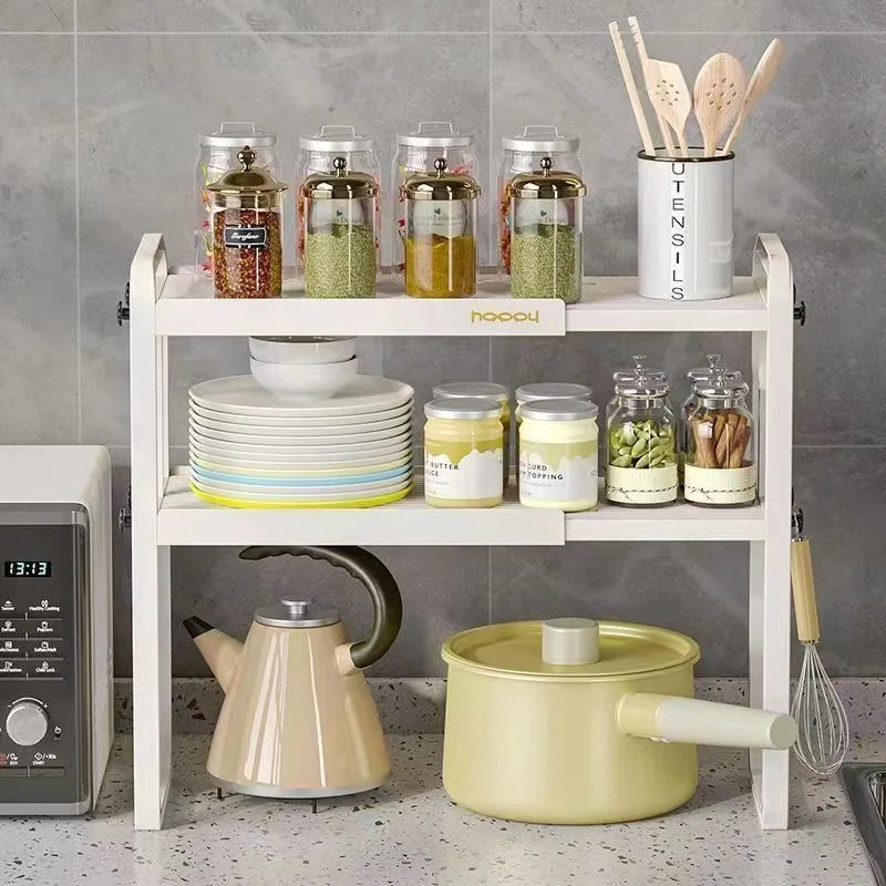 

Kitchen Countertop Storage Ra Adjustable Expandable elf Cabinet Partition Layered Interior Adjusent Organizer