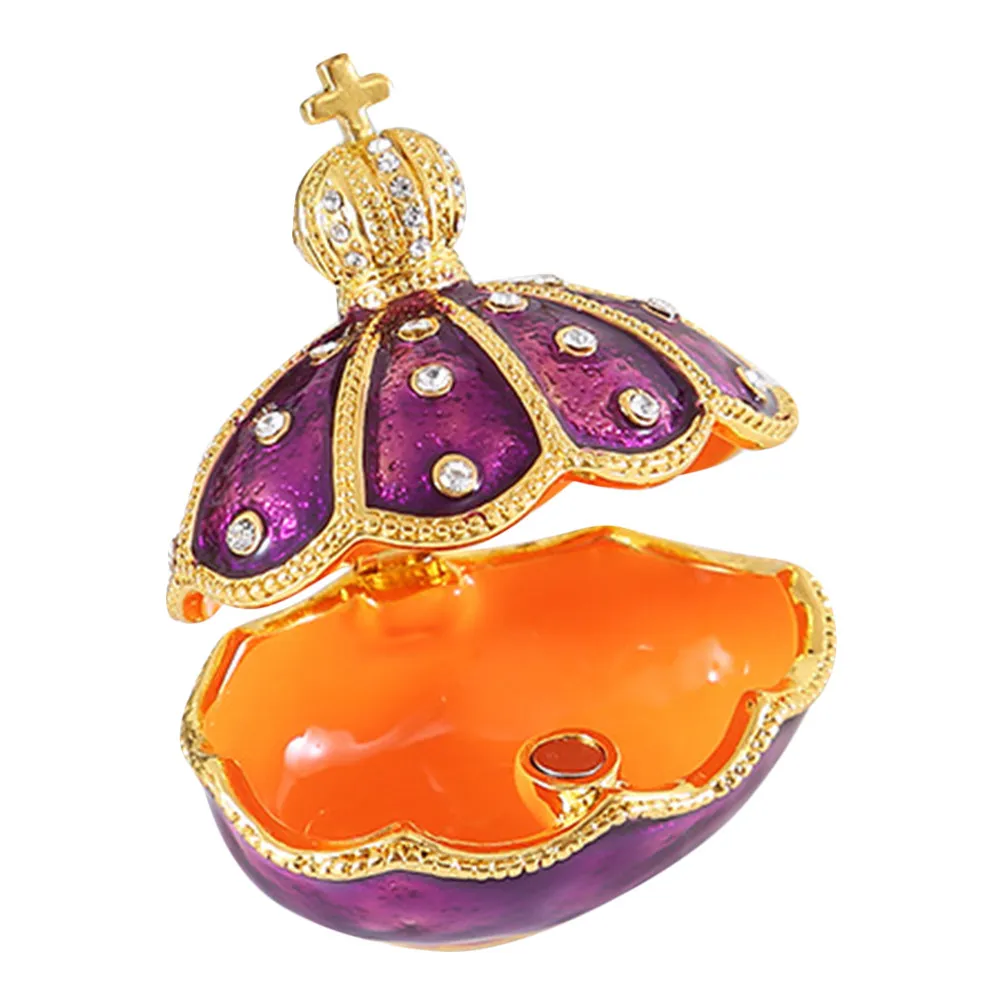 

Shell Jewelry Container for Jewelry Storage and Display Ring Earring Necklace Bracelet Organizer Elegant Fashionable Dresser