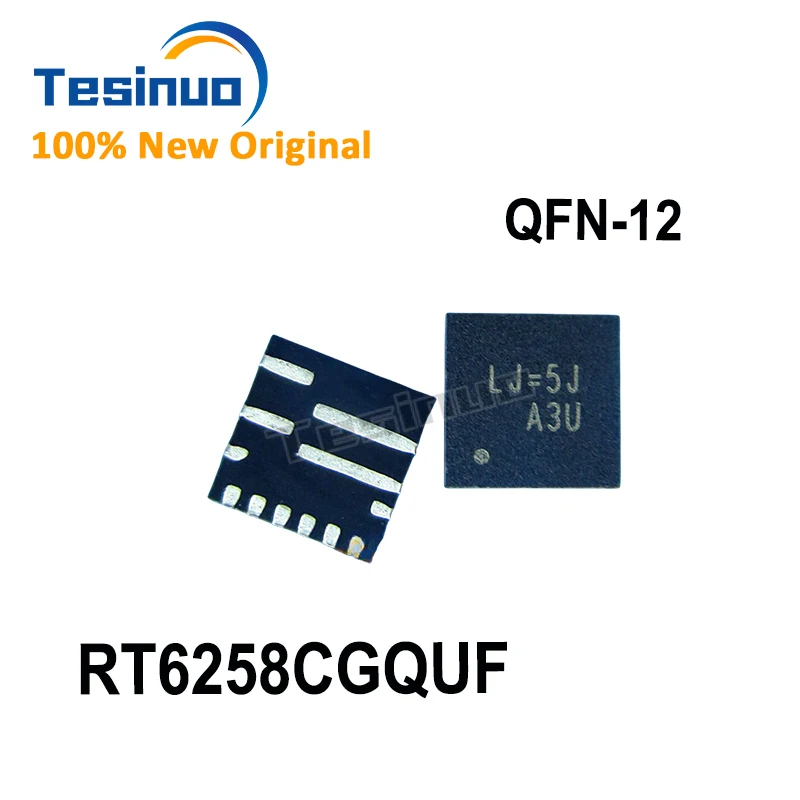 5~10PCS New Original RT6258CGQUF RT6258CG RT6258C Screen printing：LJ=xx QFN12 chip In Stock Fast Shipping