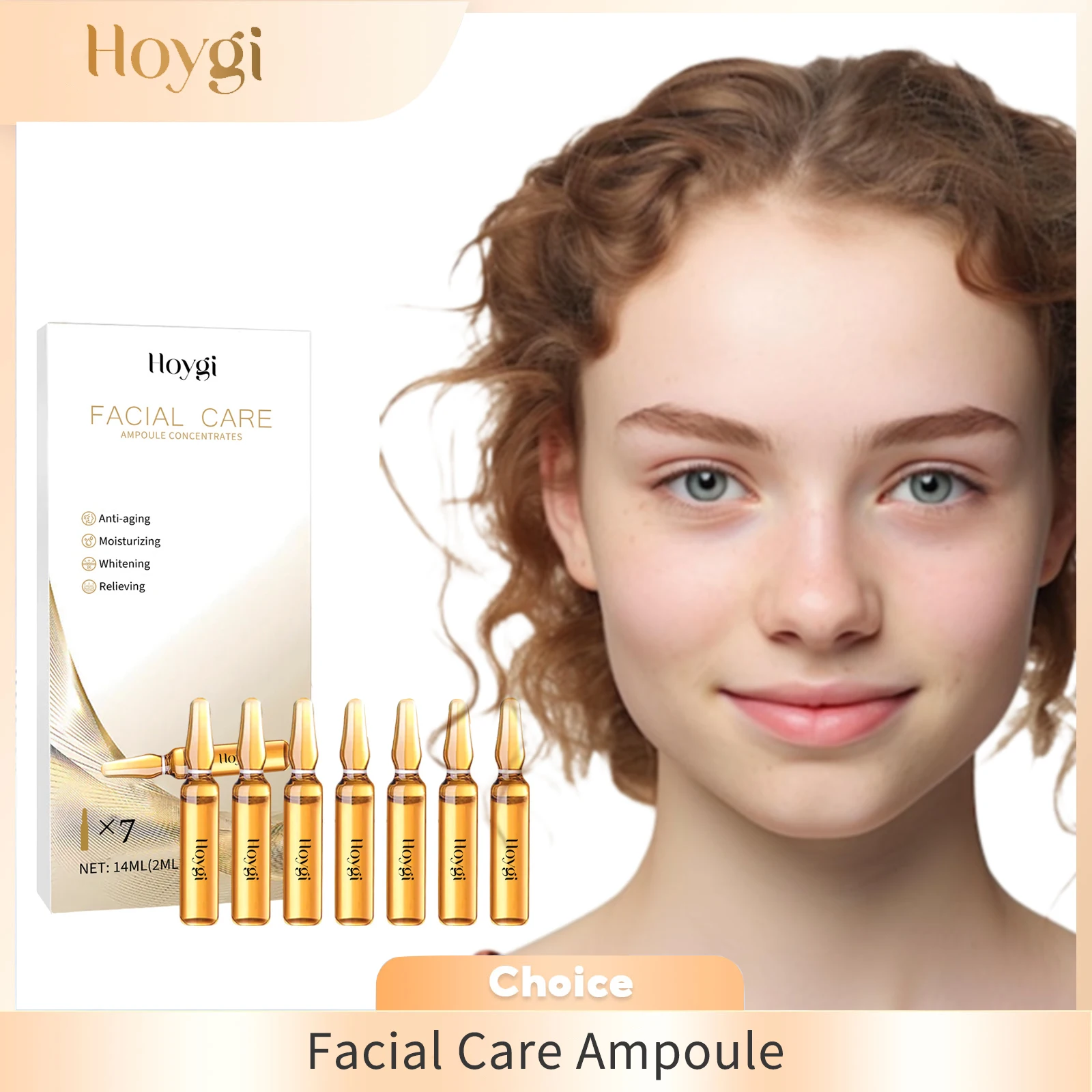 

Facial Care Ampoule Moisturizing Whitening Skin Anti Acne Fade Fine Lines Anti-Aging Firming Essence Portable Face Care Serum