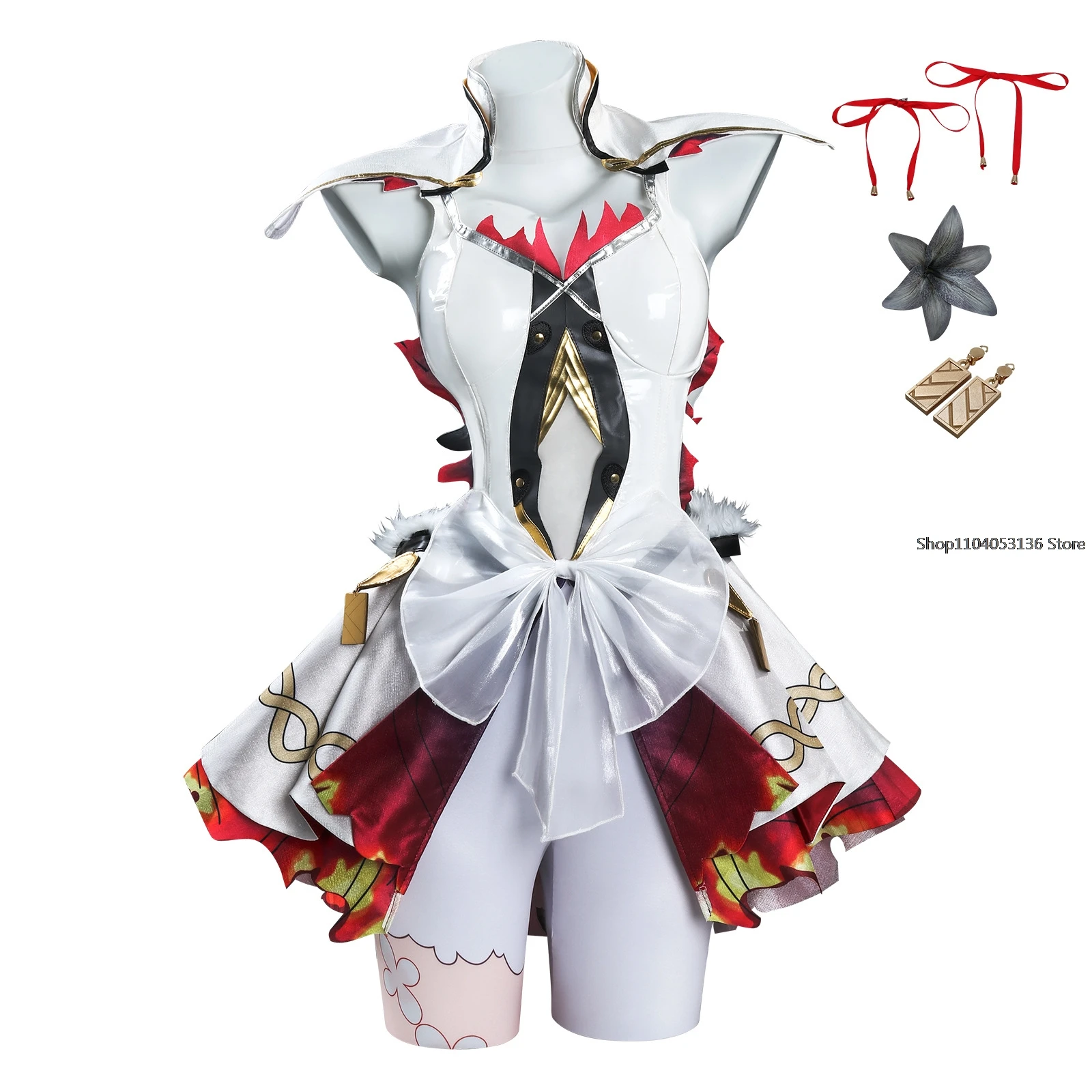 Camellya cosplay kostüm spiel wuther ing waves chun süßes uniform kleid komplettes set mit prop halloween party rollenspiel tuch xxxl