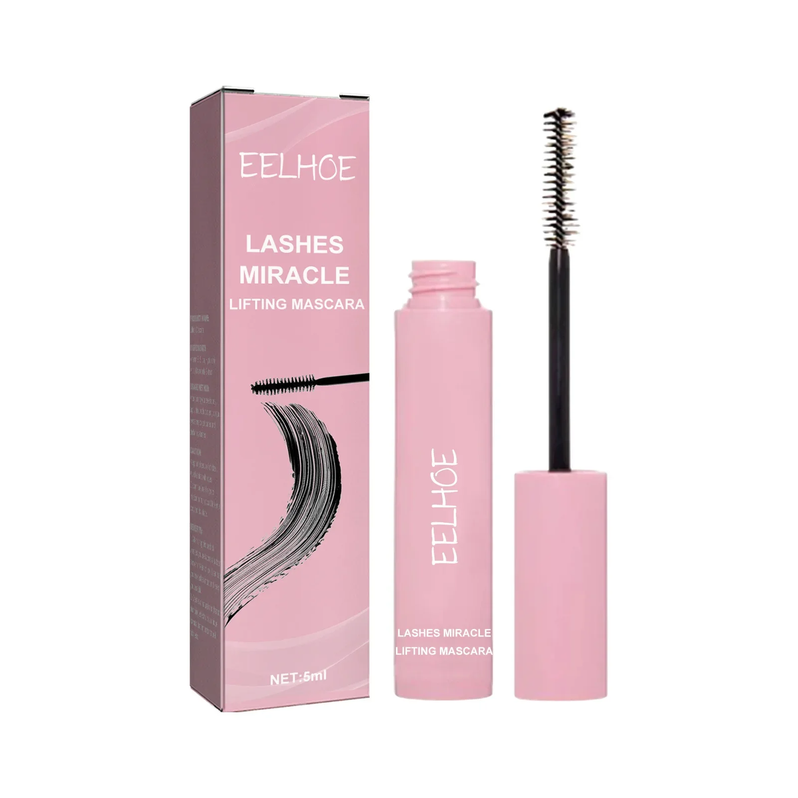 

Eelhoe Curling Mascara Eyelash Black Beautiful Natural Curling Thick Long Not Smudge Mascara Waterproof Sweat-Proof Makeup