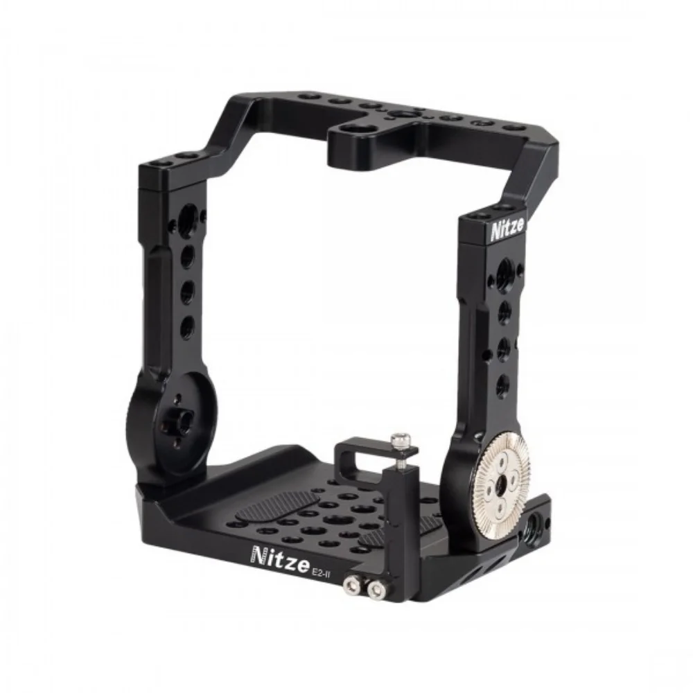 NITZE Z CAM E2 CAMERA CAGE - TP-E2-II  with HDMI and USB Type-C Cable Clamps (Built-in NATO Rail and ARRI Rosette)