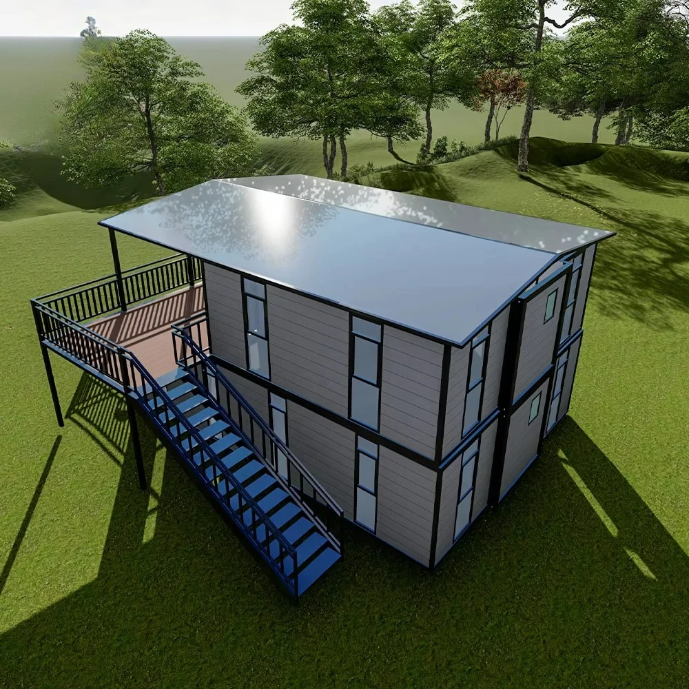 منزل حاوية 20 قدم/40 قدم قابل للتوسيع من طابقين منازل جاهزة 2/3/4/5-فيلات غرفة النوم جاهزة للمنازل المتنقلة الفاخرة #4