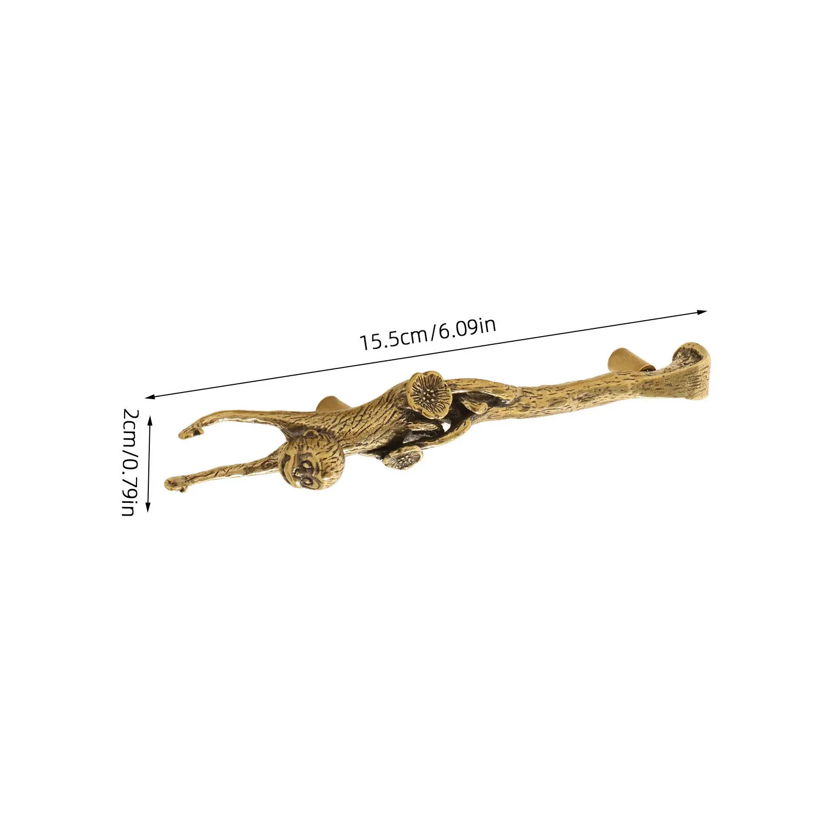 Yellow Copper Cabinet Pull Brass Monkey Knob Decorative Animal Shape Furniture Handle Wardrobe Drawer Pull Kitchen Cupboard