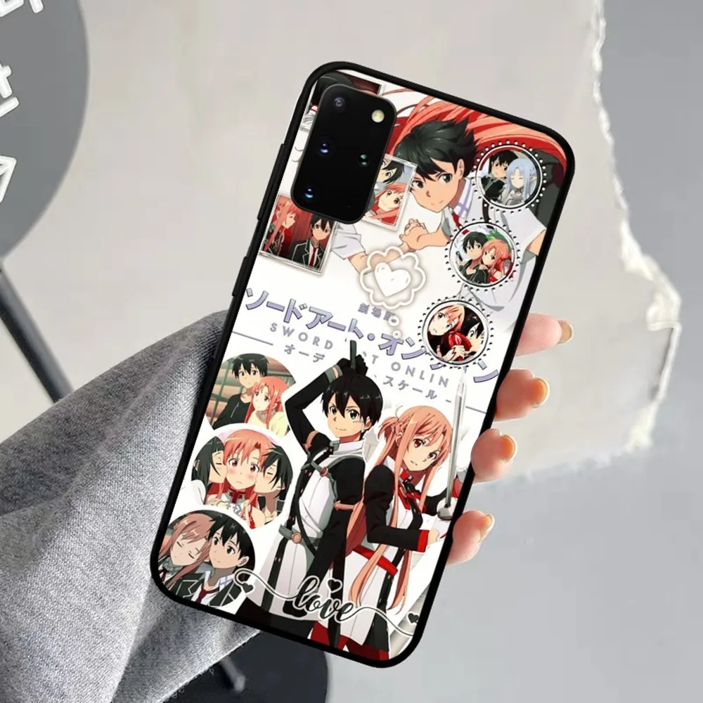 Sword Art Online Telefoonhoesje Voor Samsung S 9 10 20 22 23 30 23Plus Lite Ultra Fe S10lite Fundas