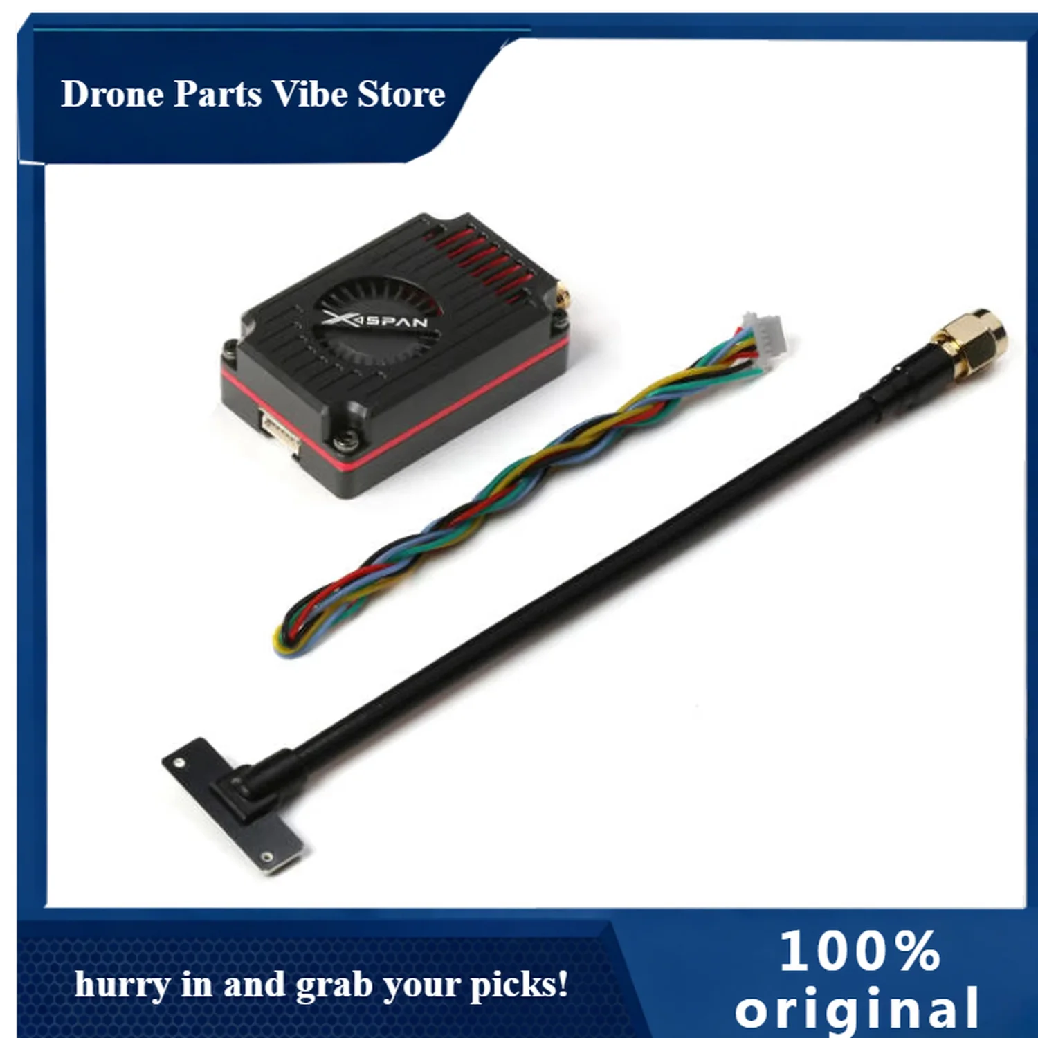 APRUSHFPV rushfpv XSPAN 6.1-7.2 G 3W vtx Video Transmitter Module fpv vtx with antenna combo for rc drone