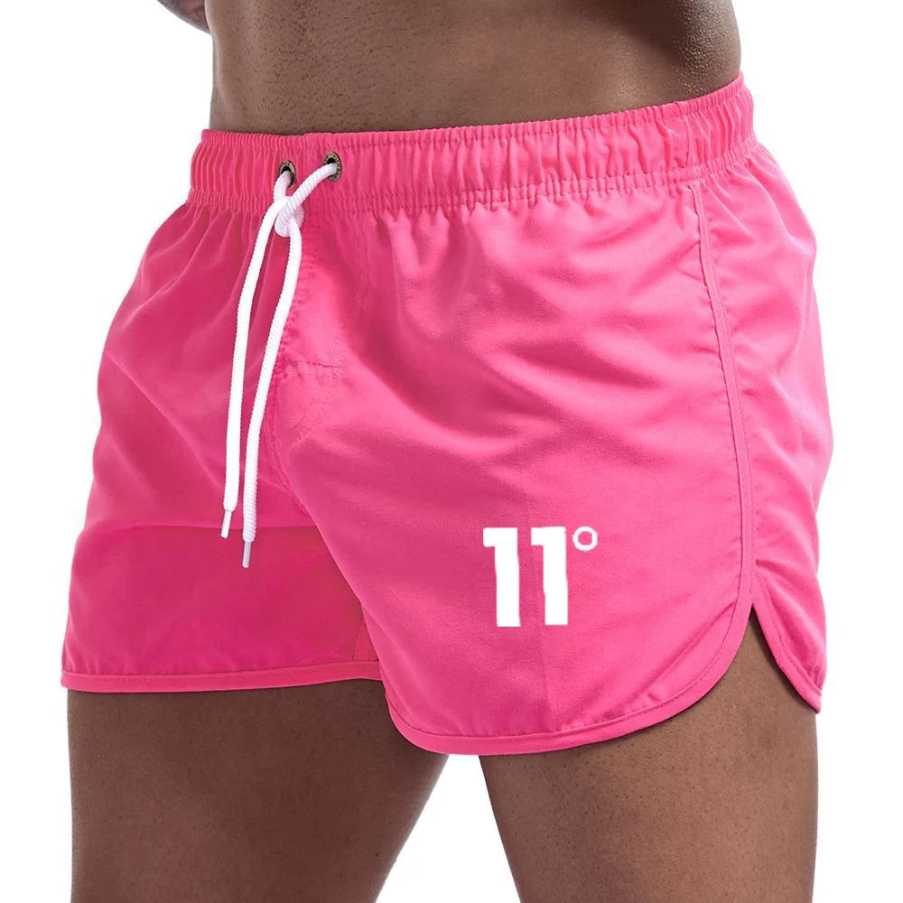 

2023 Summer Men's Swimwear Brand Shorts Printed Beachwear Sexy Swim Trunks Men Swimsuit Low Waist Breathable Beach Wear Surf