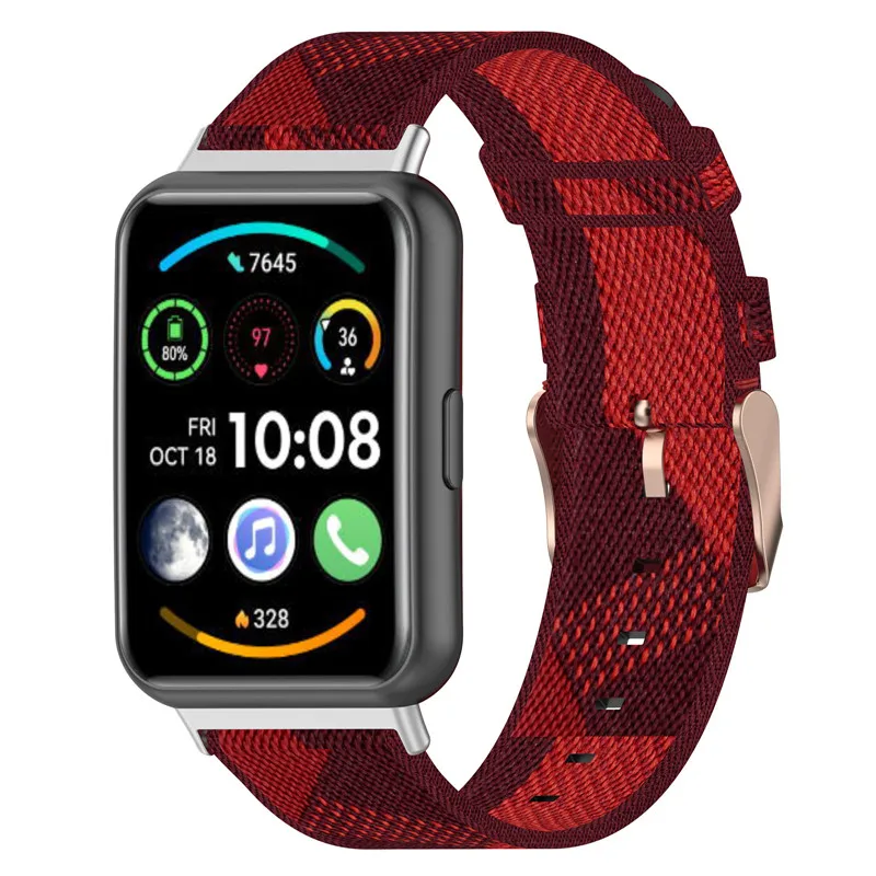 Nylon Loop Band For Huawei Watch fit2 active Smart watch Replacement Nylon Bracelet Correa For Huawei Watch fit 2 classic band