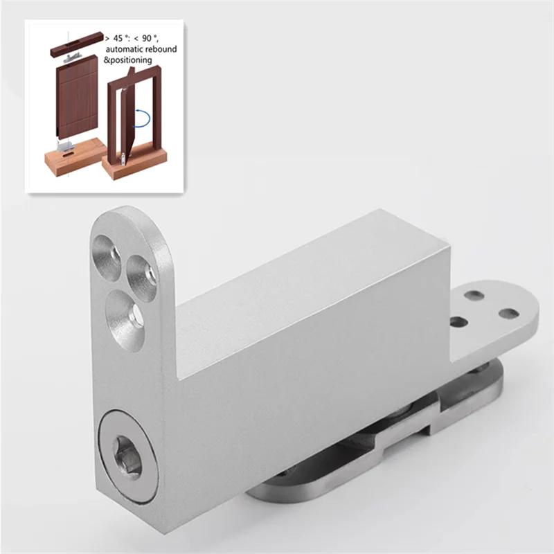 

360 Degree Rotating Floor Spring Automatic Door Closing 60kg Wooden Door invisible stainless Steel Hydraulic buffer hinge