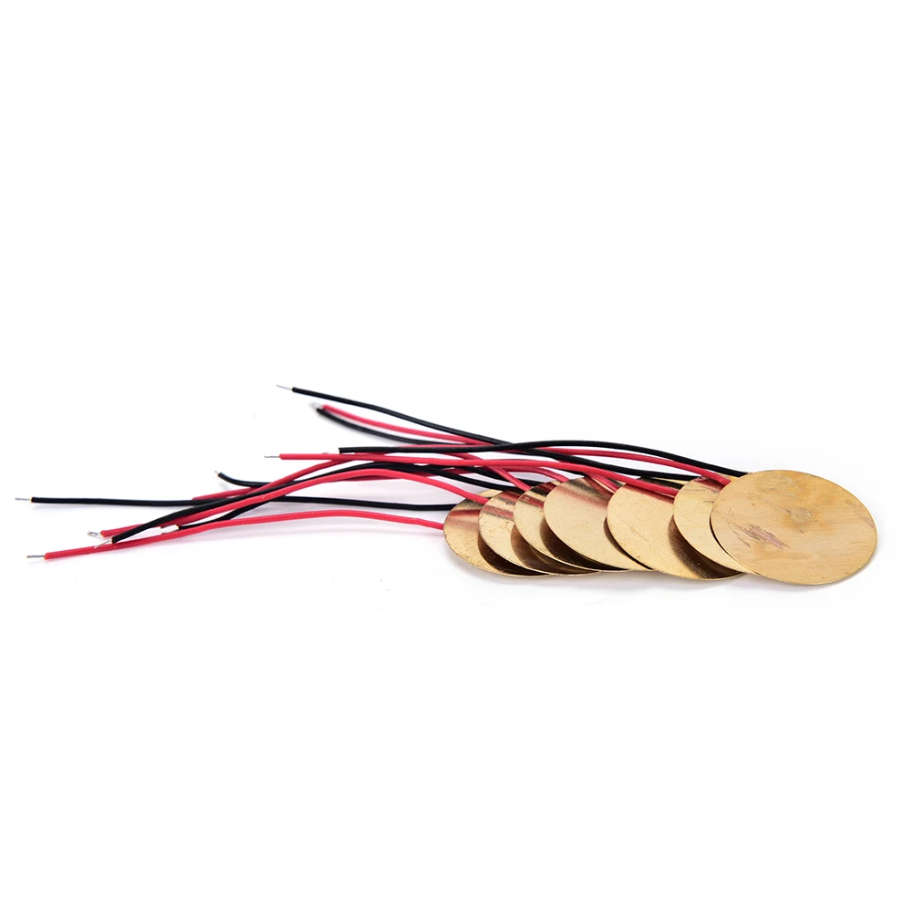 6pcs Piezoelectric Pickup Discs with Leads – Ceramic Transducers for DIY Guitar, Ukulele & Acoustic Instrument Pickups