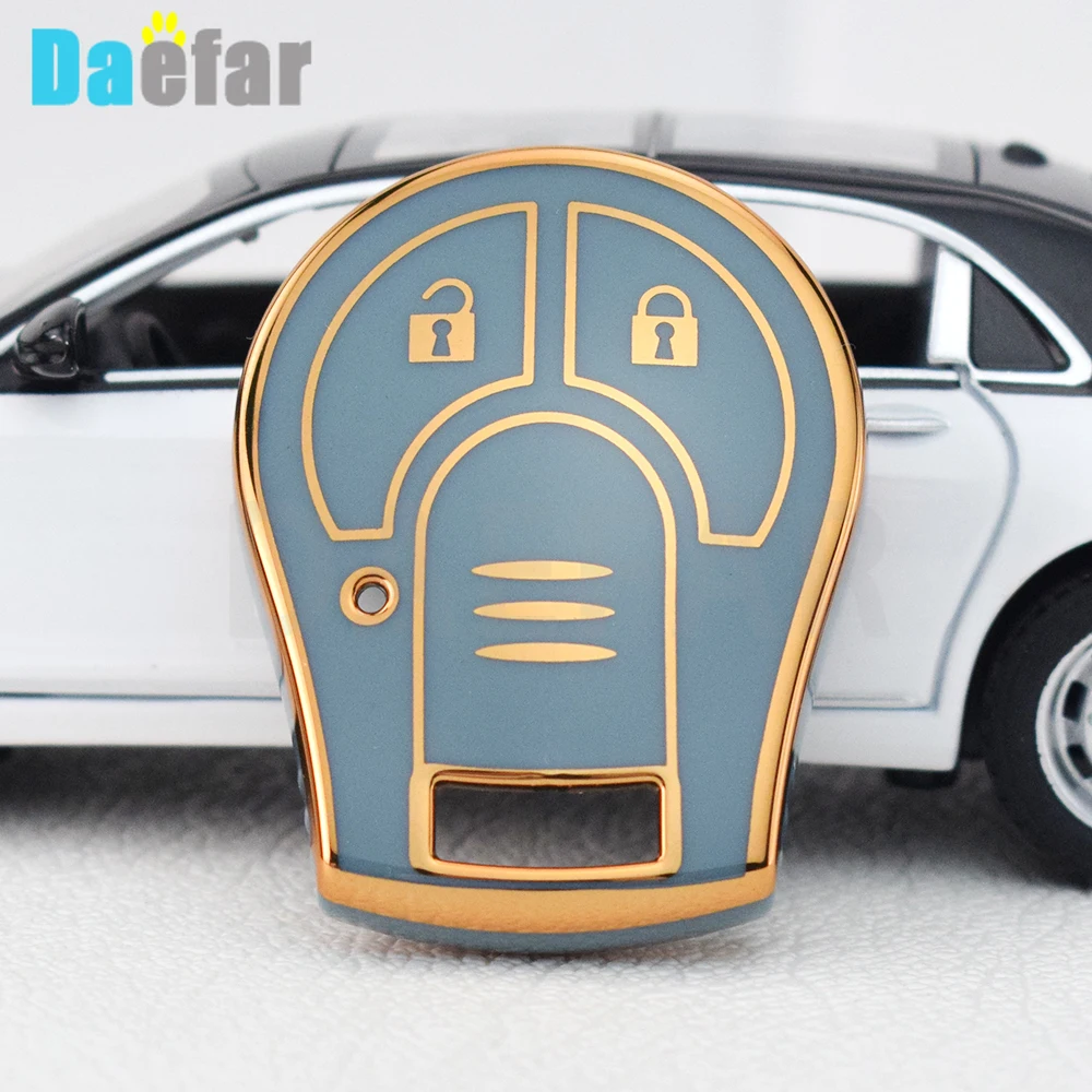 TPU 2 Buttons Key Shell Fob Case Cover Protector for Nissan Qashqai Altima Maxima Sentra Versa Sylphy Cube Juke Rogue Micra