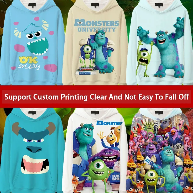 

Детская толстовка с капюшоном в стиле фильма «Университет монстров»