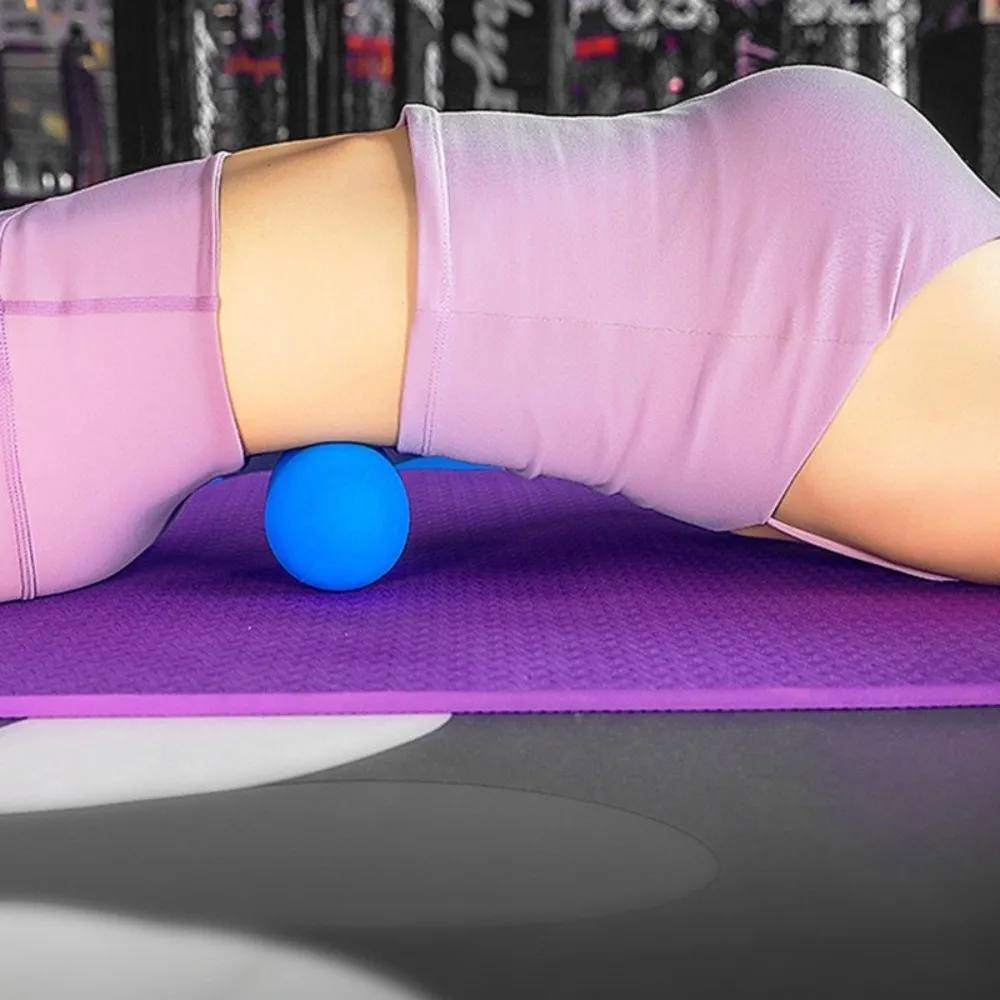 Silicone Peanut Massage Ball Myofascial Release Tool Deep Tissue Massage Double Lacrosse Ball High Density Muscle Relaxer